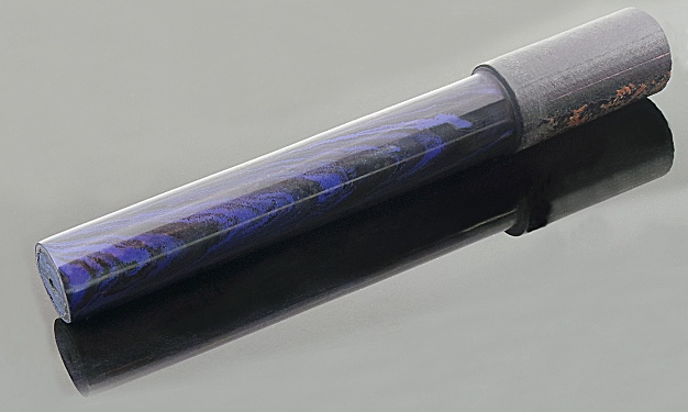 Blue & Black - ebonite rod
